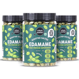 Urban Platter Roasted Salted Edamame, 150g, Pack of 3 (46% Protein, 17% Fiber, Lightly Salted Young Green Soybeans, Highest Plant Protein Supersnack)