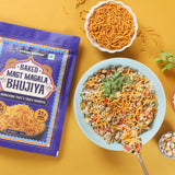 Urban Platter Mast Masala Baked Bhujiya, 200g (Better-For-You Snack with 4.3g Protein & 2.1g Fiber per Serve; Baked Not Fried)