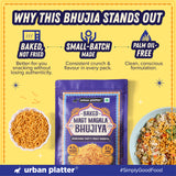 Urban Platter Mast Masala Baked Bhujiya, 200g (Better-For-You Snack with 4.3g Protein & 2.1g Fiber per Serve; Baked Not Fried)