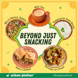 Urban Platter Pudina Baked Bhujiya, 200g (Better-For-You Snack with 4.4g Protein & 2.3g Fibre per Serve; Baked Not Fried)