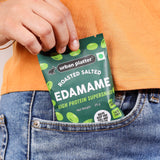 Urban Platter Roasted Salted Edamame, 25g (46% Protein, 17% Fiber, Lightly Salted Young Green Soybeans, Highest Plant Protein Supersnack)