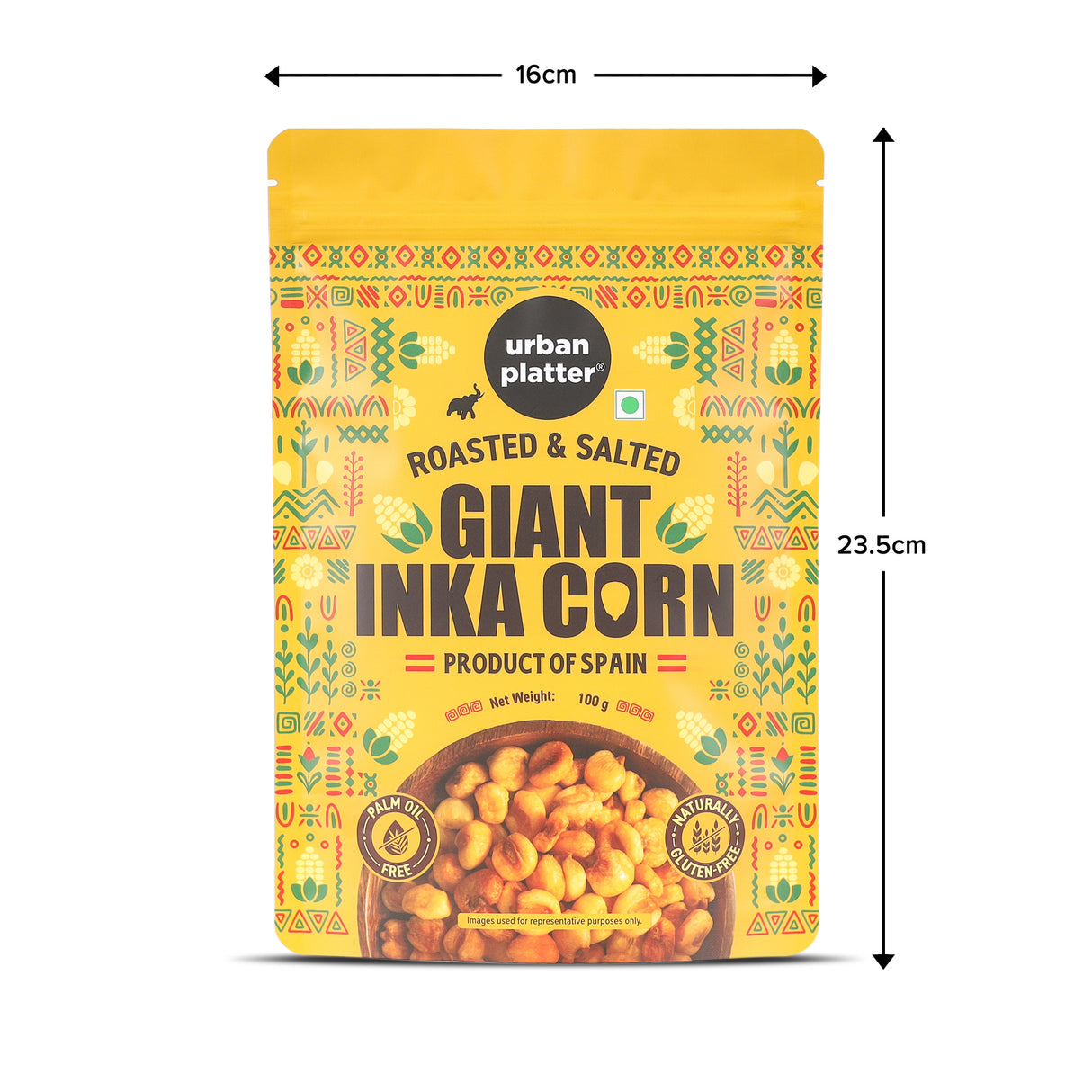 Urban Platter Giant Inka Corn, 100g (Salted & Roasted Corn Kernels, Product of Spain)