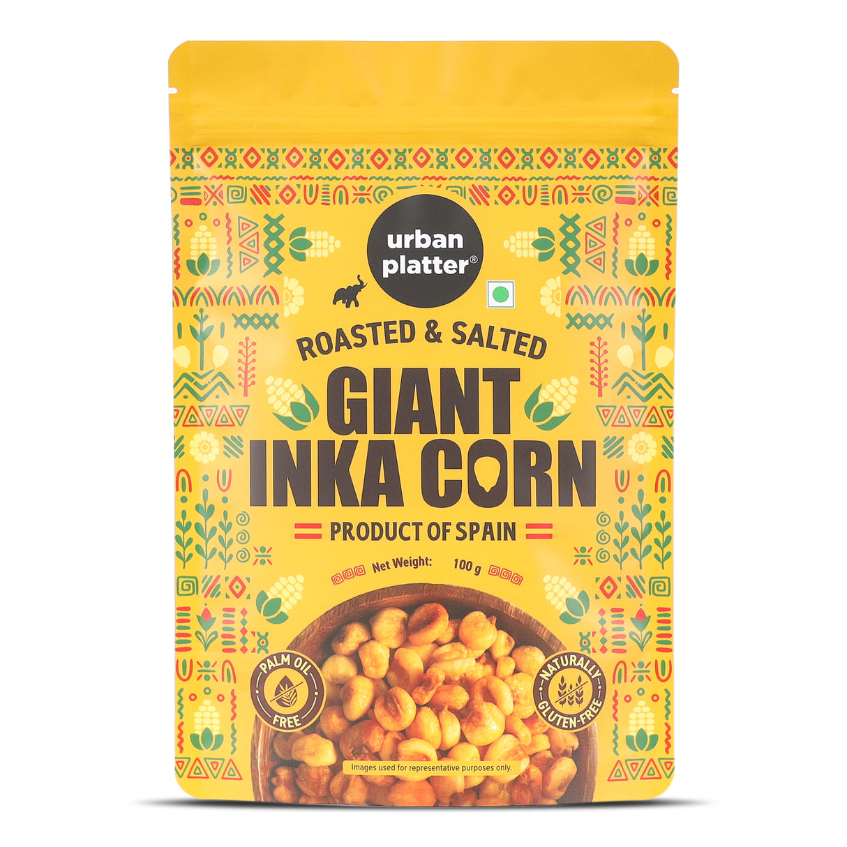 Urban Platter Giant Inka Corn, 100g (Salted & Roasted Corn Kernels, Product of Spain)