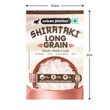 Urban Platter Shirataki Long-Grain Rice, 220g (Pack of 12) (Keto-Friendly | Low-Carb | Low-Calories | Fat-Free | Gluten-Free | Konjac Miracle Rice)