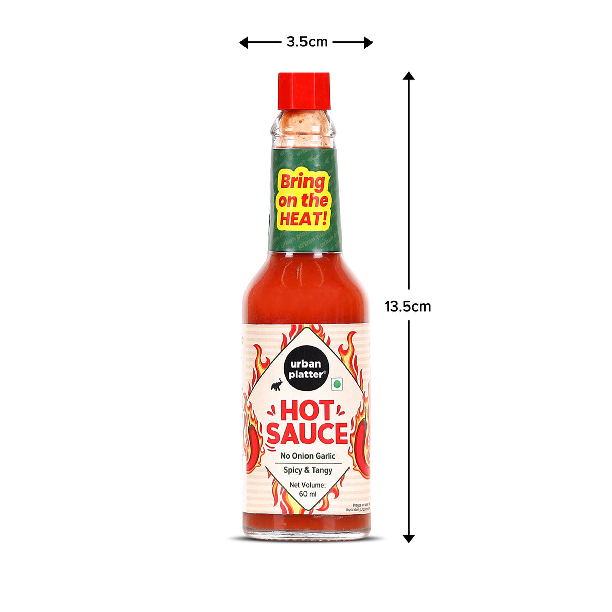 Urban Platter Hot Sauce, 60ml (Tangy & Balanced Chilli Heat, Made with Indian Chillies, No Onion, No Garlic, No Preservatives) - product image 13