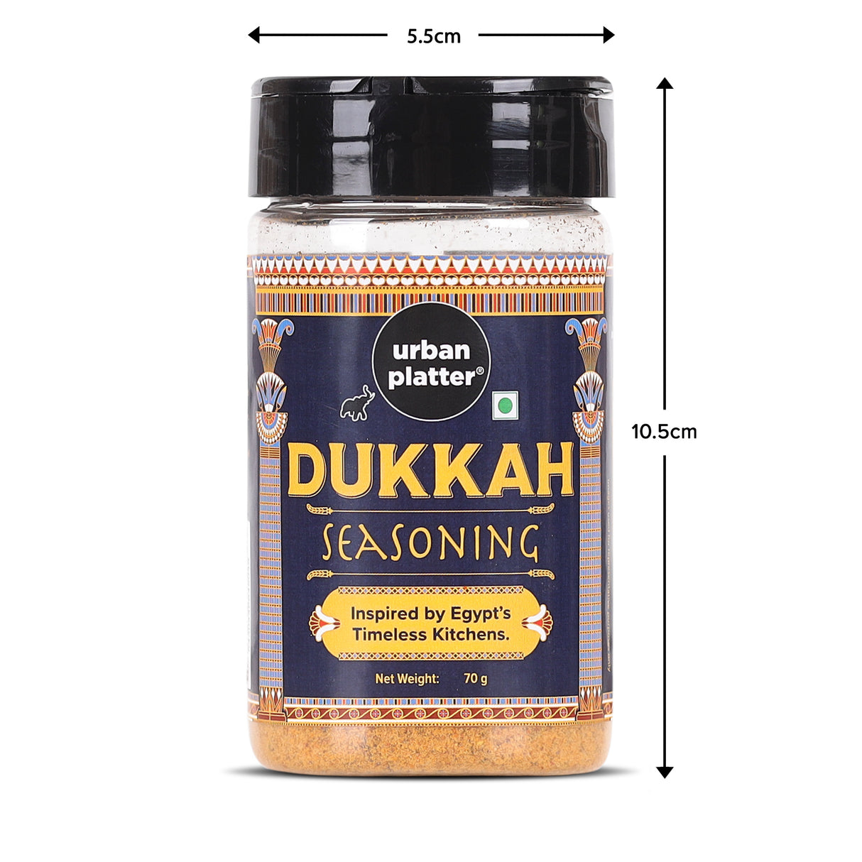 Urban Platter Dukkah Seasoning, 70g (Middle Eastern Seasoning | Signature Blend of Nuts, Seeds & Spices | Ideal for Hummus, Bread with Olive Oil & Roasted Vegetables)