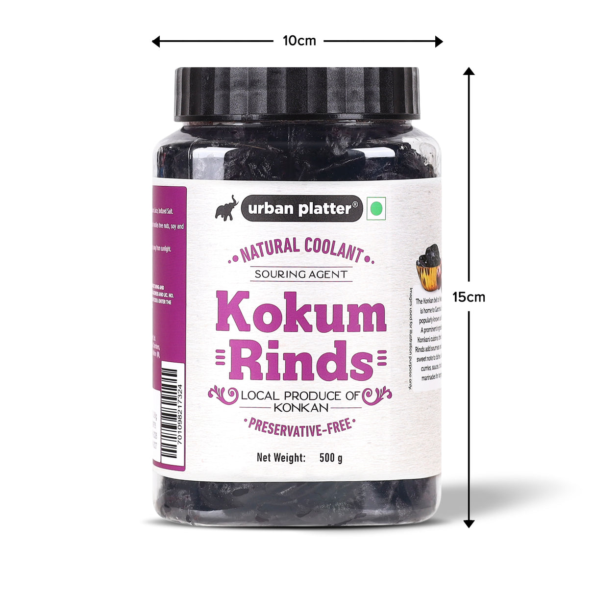 Urban Platter Dried Kokum Rinds (Amsul), 500g (Local Produce of Konkan, Natural Coolant & Souring Agent, Aids Digestion)