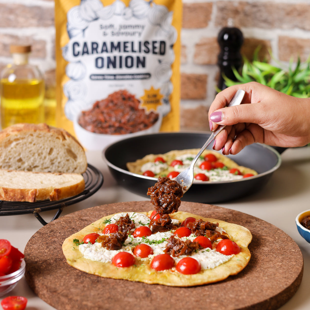 Urban Platter Caramelized Onion, 1kg (Sweet-Savoury Onion Base for Pasta, Sandwiches, Gravies & Gourmet Cooking, Soft, Jammy & Slow Cooked, Perfect for Meal Preps, Value Pack)