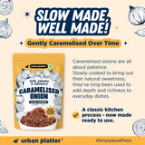 Urban Platter Caramelized Onion, 200g (Sweet-Savoury Onion Base for Pasta, Sandwiches, Gravies & Gourmet Cooking, Soft, Jammy & Slow Cooked.