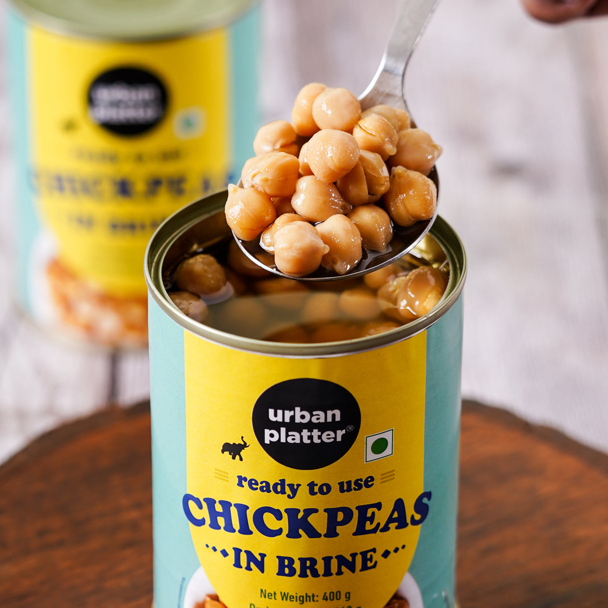 Urban Platter Ready To Use Chickpeas in Brine, 400g (Canned, Drained Weight 240g) - product image 4