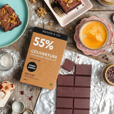 Urban Platter 55% Dark Chocolate Baking Couverture, 200g [Crafted By Mason & Co. Single Origin, Bean To Bar] - product image 5