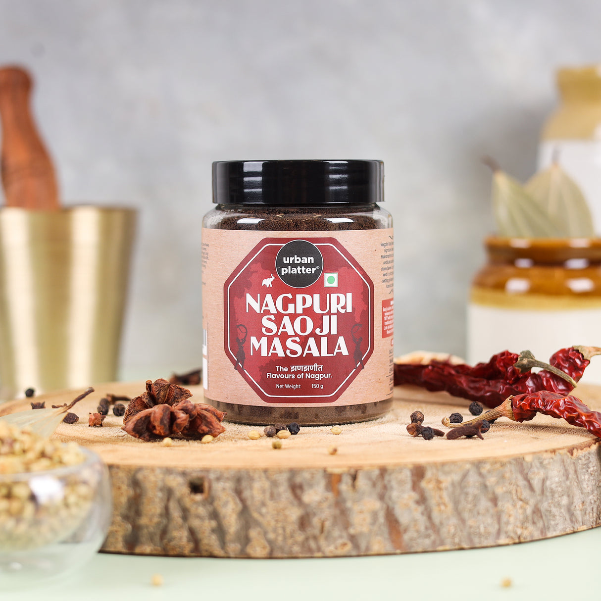 Urban Platter Maharashtrian Saoji Masala, 150g (Signature Jhanjhanit Nagpuri Blend | Onion & Garlic-free | Additive & Preservative-free) - product image 4