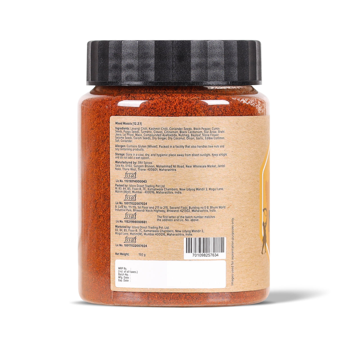 Urban Platter Maharashtrian Ghati Masala, 150g (Signature Gavraan Western Ghats Blend | Fiery & Earthy Flavours | Additive & Preservative-free)