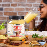 Urban Platter Turmeric Cayenne Superfood Sattu, 700g (High Protein & Fibre | Natural Coolant | Mid-Meal Drink | Traditional Plant Protein)