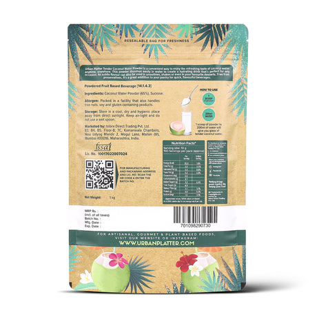 Urban Platter Tender Coconut Water Powder, 1Kg - product image 2