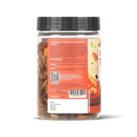Urban Platter Tandoori Trail Mix, 250g (Spiced Nuts, Seeds & Dried Fruits | Bold Indian Flavour | Crunchy Savoury Snack) - product image 2