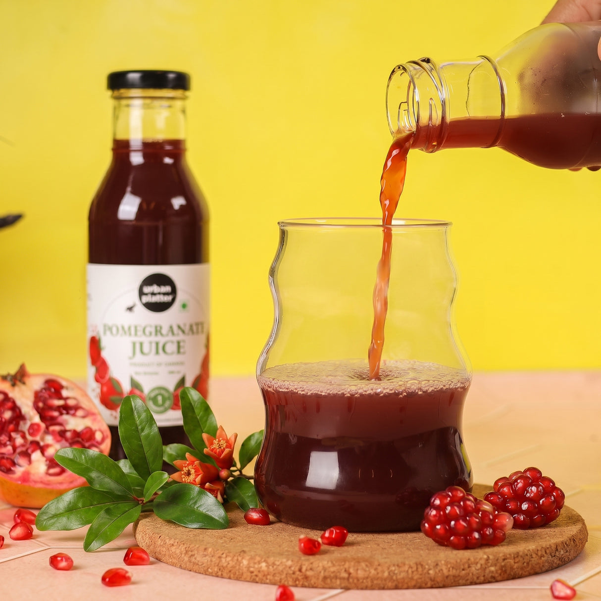 Urban Platter Canadian Pomegranate Juice, 350ml (Unsweetened, Clean Label, Contains Natural Antioxidants, Not From Concentrate) - product image 4