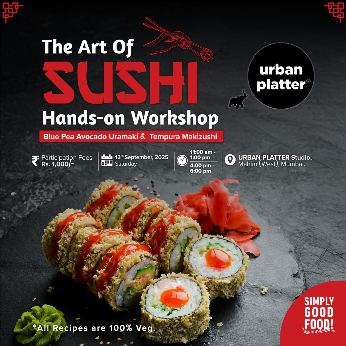 The Art of Sushi Hands-On Workshop