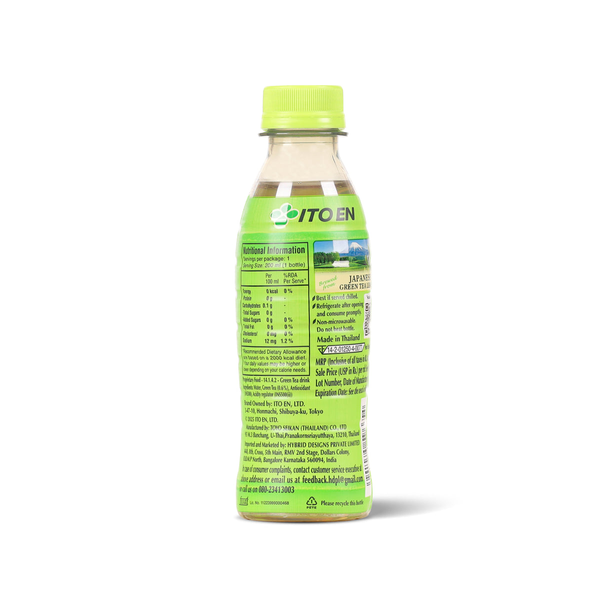 ITO EN Oi Ocha Unsweetened Green Tea 200ML