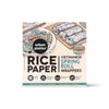 Round Rice Paper Sheets, 400g (Vietnamese Spring Roll Wrappers, Gluten-free, 16 cm Each, Easy to Roll, 80-85 Sheets per pack)