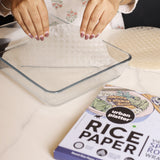 Round Rice Paper Sheets, 400g (Vietnamese Spring Roll Wrappers | Gluten Free | 22 cm Each | 35-40 Sheets per pack)