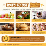 Urban Platter Isabgol, 150g (Whole Psyllium Husk, Rich in Dietary Fiber, Supports Digestive Health, Nature's Soluble Fiber)