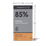 Intense 85% Dark Organic Chocolate Bar 60g