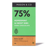 75% Dark Chocolate with Peppermint & Sweet Nibs, 60g