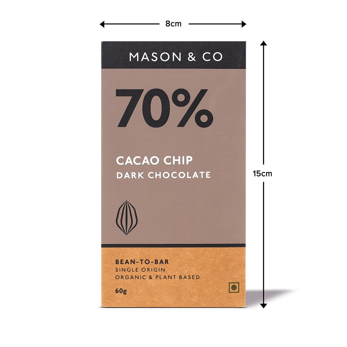 70% Cacao Chip Dark Chocolate, 60g