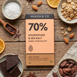 70% Sourdough and Sea Salt Dark Chocolate, 60g