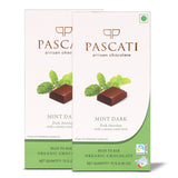 Chocolate Mint Dark, Organic Chocolate, 75g, (Pack of 2)