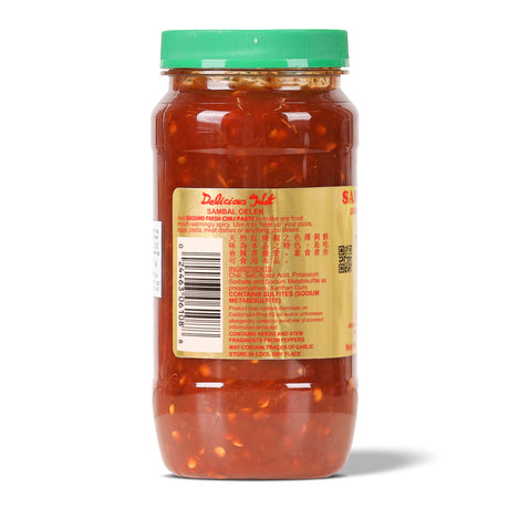 Huy Fong Sambal Oelek Chili Paste, 510g (Authentic Indonesian-Style Hot Chili Condiment & Cooking Paste)