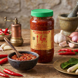 Huy Fong Sambal Oelek Chili Paste, 510g (Authentic Indonesian-Style Hot Chili Condiment & Cooking Paste)