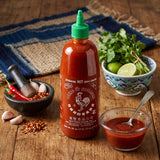 Huy Fong Foods Sriracha Hot Chili Sauce, 793g (Made with Sun-Ripened Chilies & Garlic, Spicy Dipping, Cooking & Marinade Sauce, No Artificial Colours or Flavourings)