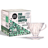V60 Coffee Dripper, Size 02, 1 Piece (Pour Over Coffee Maker | Transparent Cone Brewer | Reusable Manual Coffee Dripper for Specialty Coffee| Ideal for 1-4 Cups)