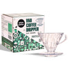 V60 Coffee Dripper, Size 02, 1 Piece (Pour Over Coffee Maker | Transparent Cone Brewer | Reusable Manual Coffee Dripper for Specialty Coffee| Ideal for 1-4 Cups)