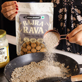 Bajra Rava, 500g (Naturally Gluten-Free | Source of Protein & Fibre | A Smart Swap for Regular Sooji | Perfect for Upma, Khichdi, Porridge, Halwa, Laddoos & More)
