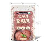 Ragi Rava, 500g (Naturally Gluten-free | Source of Protein & Fibre | A Smart Swap for Regular Sooji | Perfect for Upma, Khichdi, Idli, Dosa, Halwa, & More)