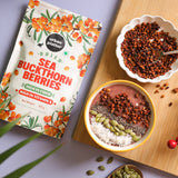 Dried Sea Buckthorn Berries, 100g (High in Vitamin A | High in Fiber | Tart & Tangy Superfruit | Add to Trail Mixes, Smoothies, Teas & Baking)