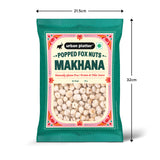 Makhana, 150g  (Popped Water Lily Seeds, Source of Protein and Fiber, Unroasted and Unsalted)