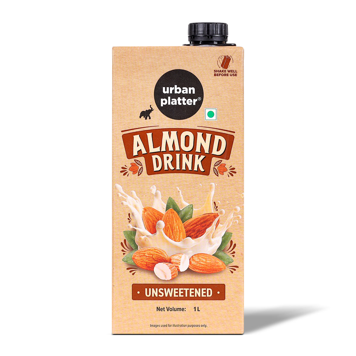Almond Milk, 1 Litre (Unsweetened | Lactose-Free | Plant-Based Milk Alternative | Works Beautifully in Tea and Coffee)