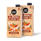 Almond Milk, 1 Litre, Pack of 2 (Unsweetened | Lactose-Free | Plant-Based Milk Alternative | Works Beautifully in Tea and Coffee)