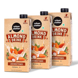 Almond Milk, 1 Litre, Pack of 3 (Unsweetened | Lactose-Free | Plant-Based Milk Alternative | Works Beautifully in Tea and Coffee)