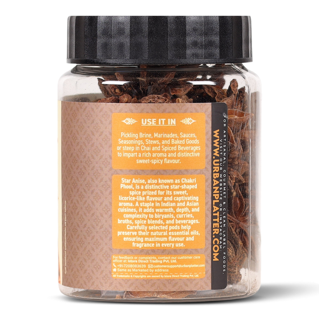 Star Anise, 50g (Chakri Phool | Warm, Licorice like Flavour | Highly Aromatic Spice used in Biryanis, Broths, Asian Cuisine & Baking)
