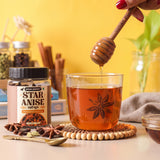 Star Anise, 50g (Chakri Phool | Warm, Licorice like Flavour | Highly Aromatic Spice used in Biryanis, Broths, Asian Cuisine & Baking)
