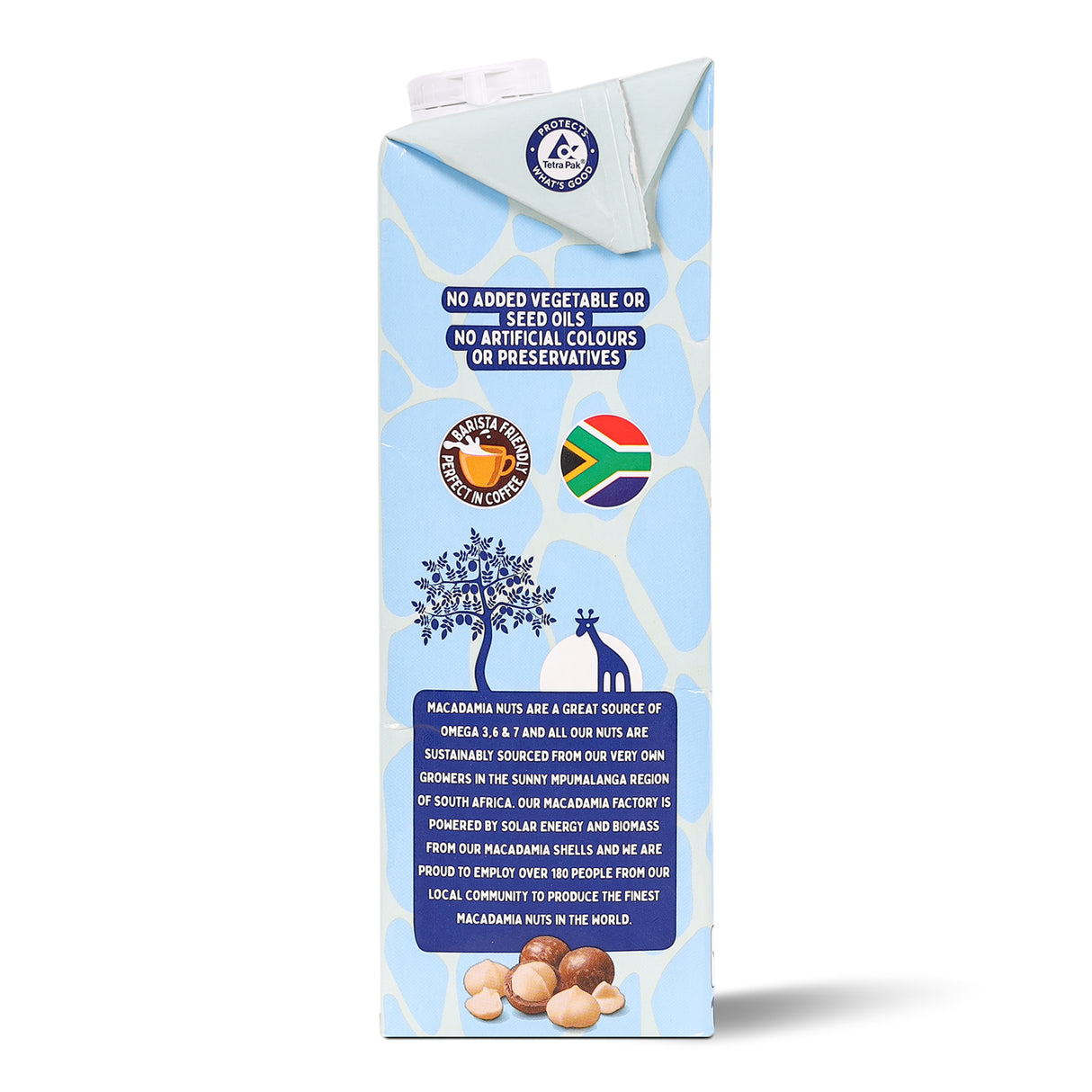 Giraf Macadamia Milk, 1l  (Rich, Creamy & Nutty | With Pea Protein | Unsweetened)