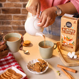 Almond Milk, 1 Litre | Pack of 12 | Unsweetened | Lactose-Free | Plant-Based Milk Alternative | Works in Tea and Coffee