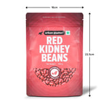 Red Kidney Beans, 500g (Red Rajma | 24g Protein | 25g Fiber | Nourishing whole beans for Gravies, Curries, Bowls, & Salads)
