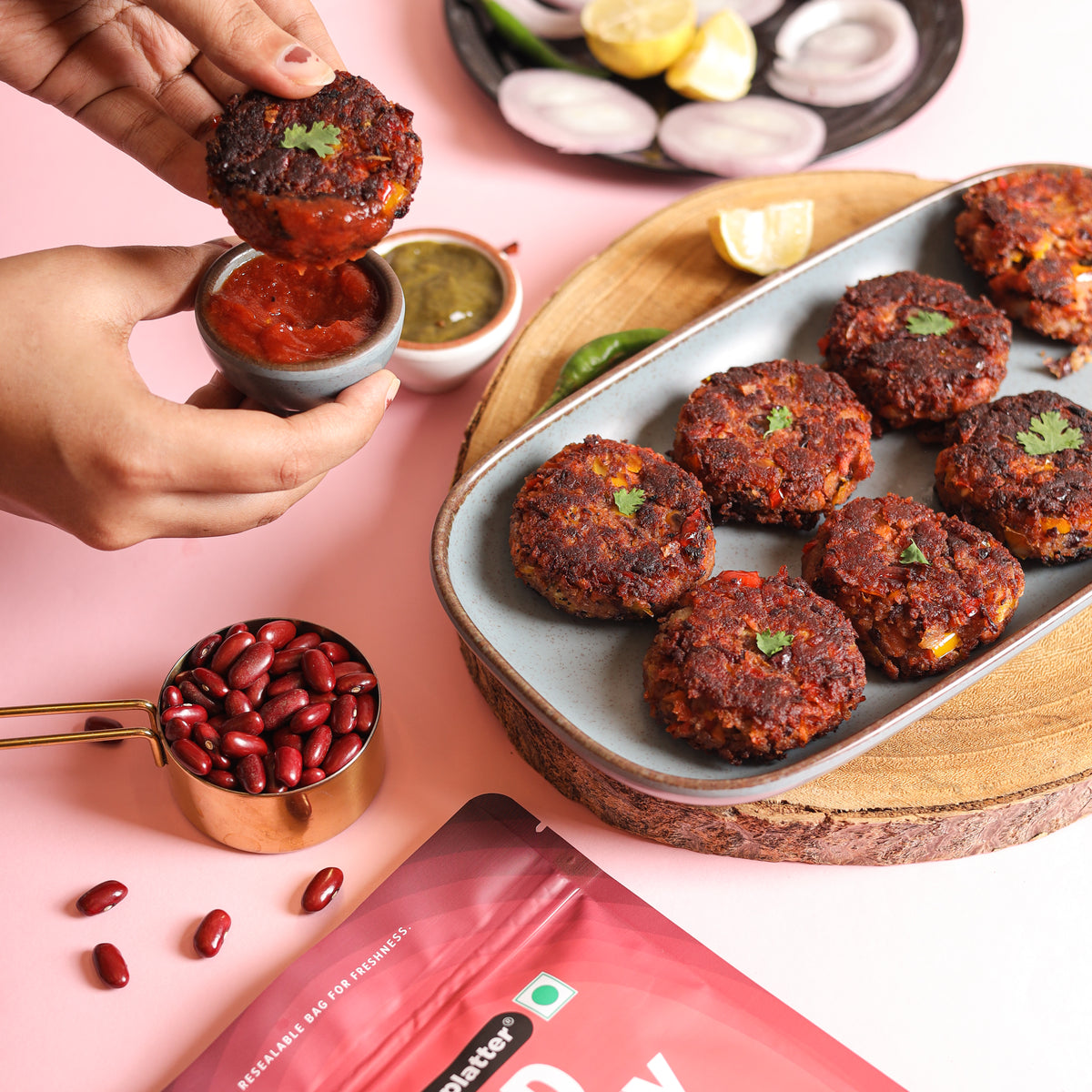 Red Kidney Beans, 500g (Red Rajma | 24g Protein | 25g Fiber | Nourishing whole beans for Gravies, Curries, Bowls, & Salads)