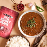 Red Kidney Beans, 500g (Red Rajma | 24g Protein | 25g Fiber | Nourishing whole beans for Gravies, Curries, Bowls, & Salads)